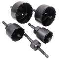 Vulcan Hole Saw Set with ArborHanger, HCS, Black 988091OR